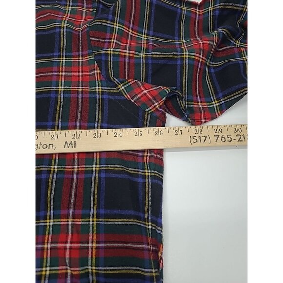 Ralph Lauren Blake Plaid Flannel Button Up Shirt Men's Size Large 100% Cotton - Picture 4 of 8